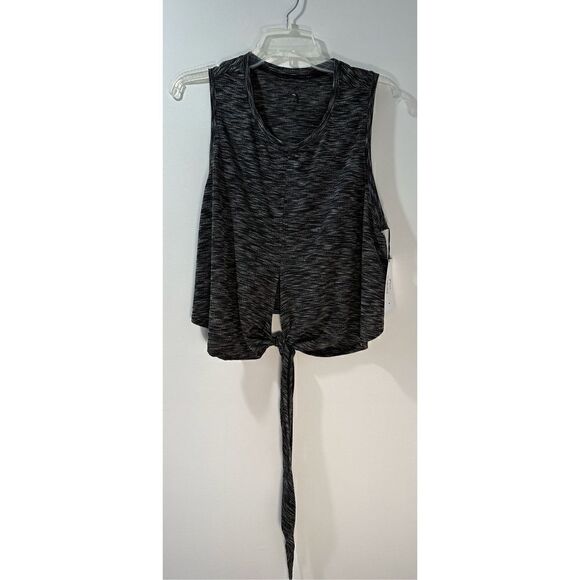 Zyia infinity black tank top ties in front size XL. NWT. #17-0423 - Picture 1 of 6